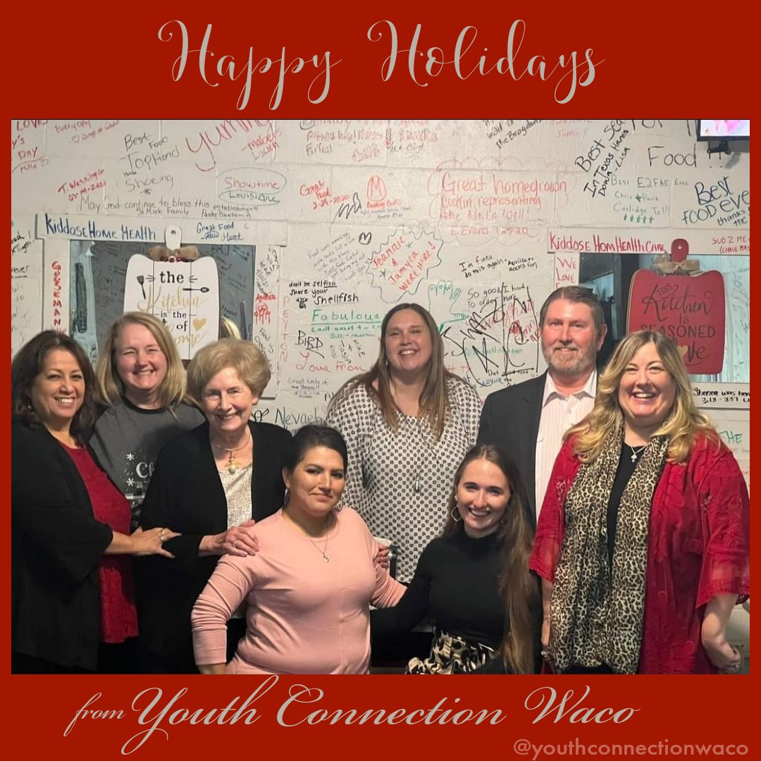 WacoYC's tweet photo. We had a great #ChristmasParty with some of our board members at Friday’s. Great food and great fellowship ❤️

#waco #wacononprofit #youthconnectionwaco https://t.co/VuXogX7FlG