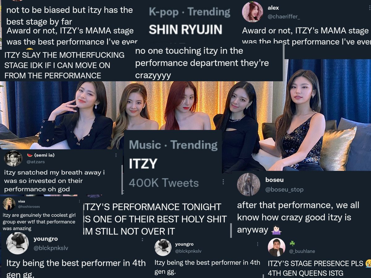 hey_ryujin's tweet photo. itzy didn't win any awards tonight but they definitely stole the show.

even non-midzys praised them ❤️ https://t.co/0B1Tl2sKui