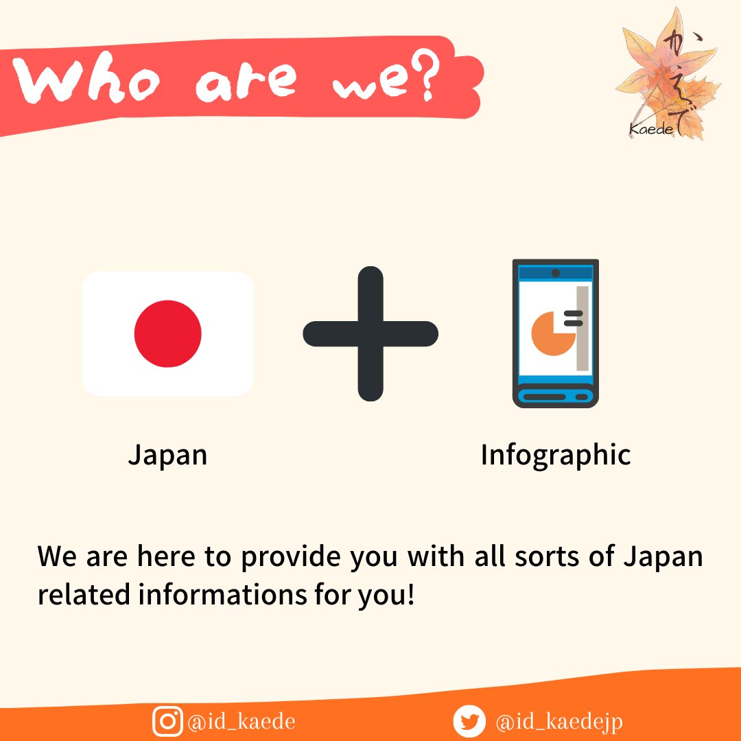id_kaedejp's tweet image. はじめまして！Nice to meet you, Twitter!
We are Kaede, a Japan-related infographic page. Stay tune for more information about Japan~

#Japan #JapanInfographic #IDKaede #JapaneseLesson #JapaneseLearning