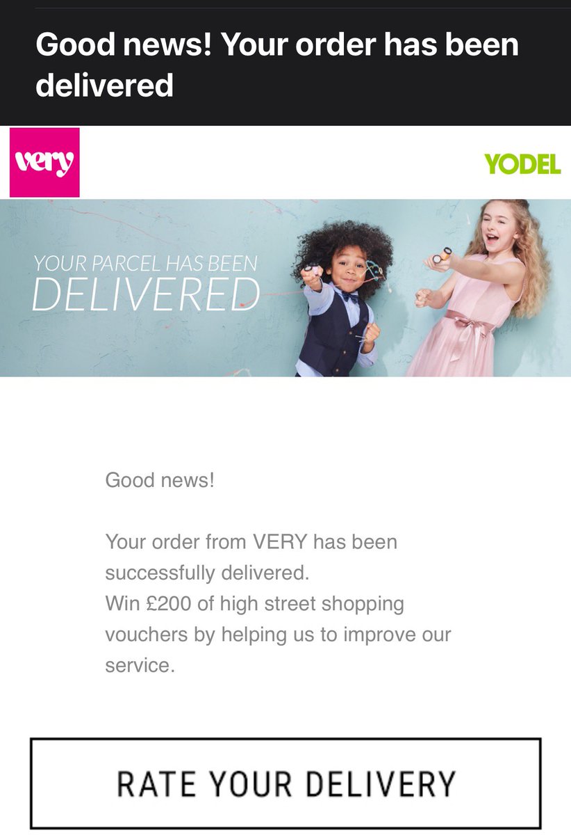 Becca2491's tweet photo. @YodelOnline order has supposedly been delivered but I haven’t received it?????? https://t.co/r141irlfP9