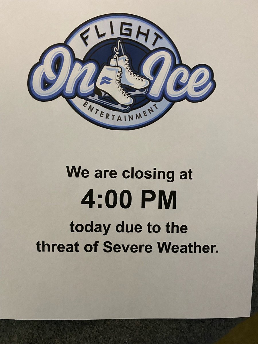 flightonice's tweet photo. Our #delco location will be closing at 4pm today. Keep an eye on our feed for more location closing updates. #FOIweather https://t.co/dbQIjOwXG0