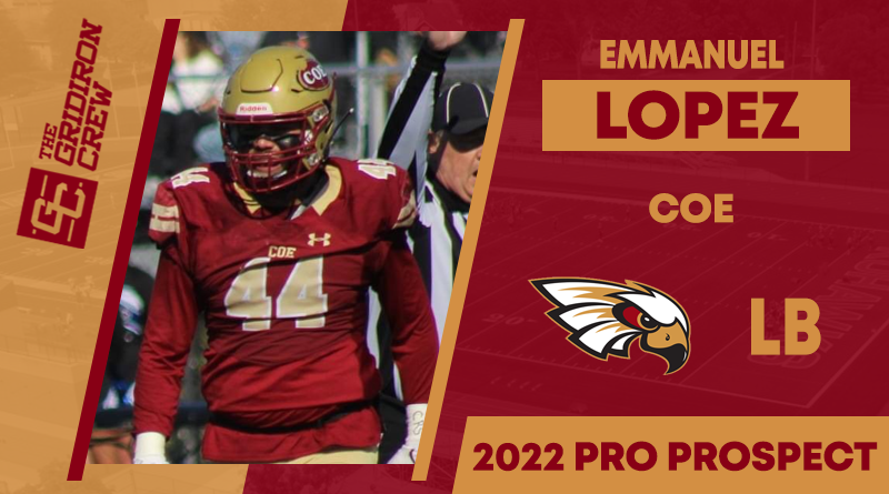 ⚠️ Attention Pro Scouts, Coaches, GMs, and Agents ⚠️

You need to look at 2022 Pro Prospect, Emmanuel Lopez <a href="/mannyman216/">Emmanuel Lopez</a>, a LB from <a href="/KohawksFootball/">Coe College Football</a>

#2022ProProspect #TGC #NFLDraft #ProFootball 🏈

👀 View our Interview: thegridironcrew.com/emmanuel-lopez…