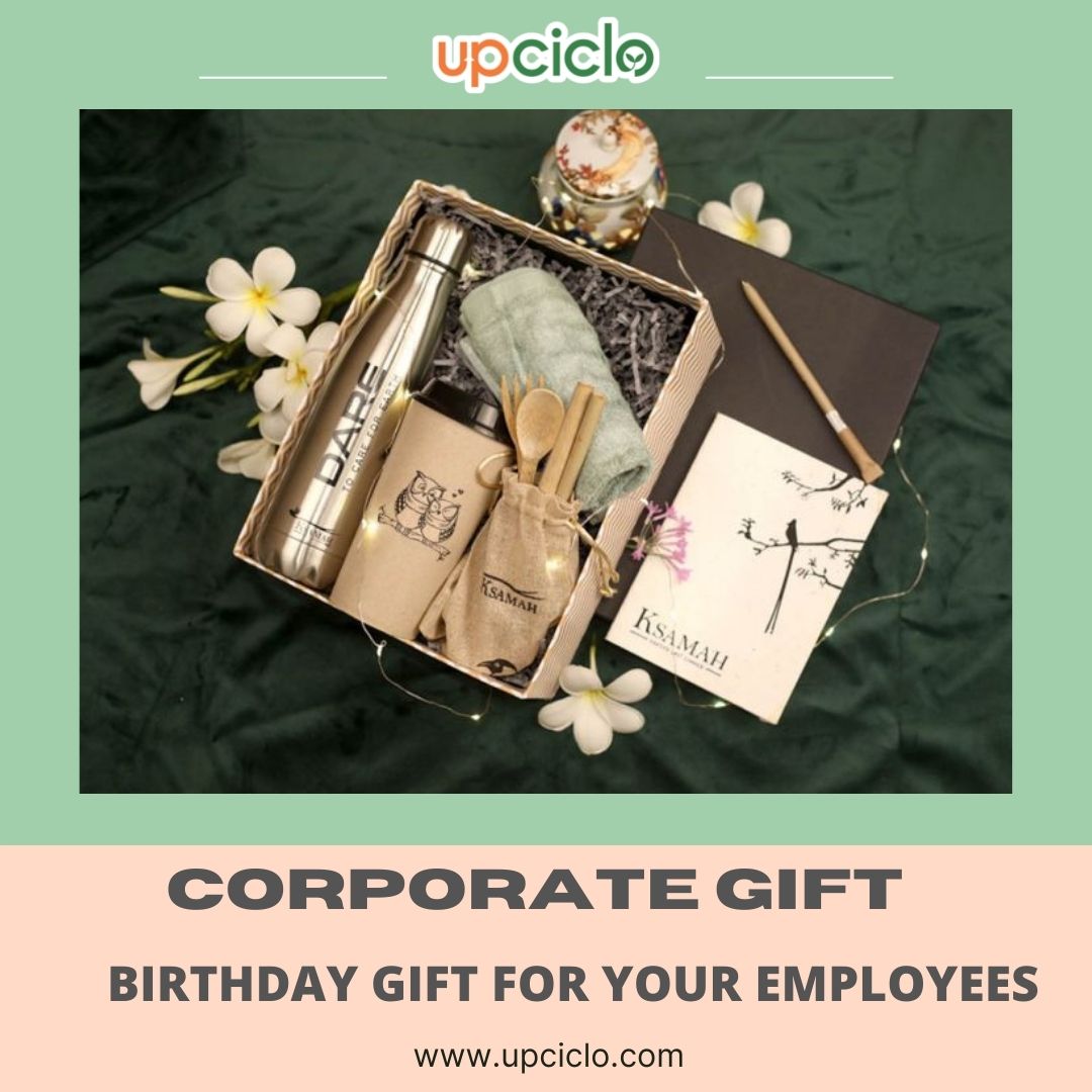 Get a Premium 🍀 😎 Eco-Friendly Birthday Gift Hamper for Your Employees, and Make Them Feel You Care for Them and Mother Nature.🌿 💚

#follow #upciclo #upciclo_india
#birthdaygifthamper #employeebirthdaygift #ethnicgifting #corporategifting #giftideas #hospitalitysolutions