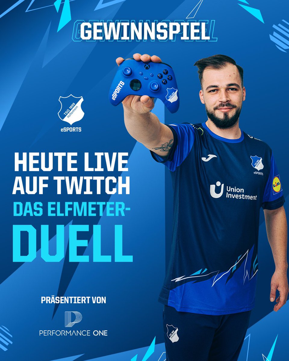 tsg_esport's tweet photo. Im Elfmeterschießen messen sich heute @bit0911 und der Gewinner unseres Gewinnspiels powered by @performanceone_ ⚽️🎮
Es geht um #FIFA Points im Wert von 500�� 😱 seid live dabei!
📺 https://t.co/lgwHmMhEeg
⏰ 20:00 Uhr
#tsgesports #twitch #performanceone https://t.co/dfs3CJtjoa