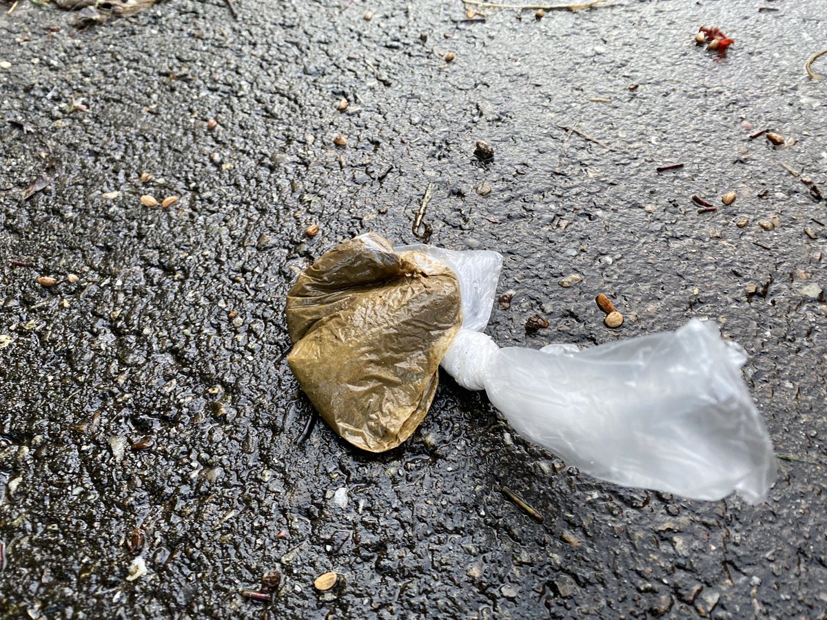 Iemand? 🤷‍♂️ Dat je dan de moeite neemt de stront in een zakje te doen. Er netjes een knoop in doet. En dan vervolgens terug op straat gooit. Wie hier de logica ziet, mag het zeggen. 

#poepopdestoep #patroon