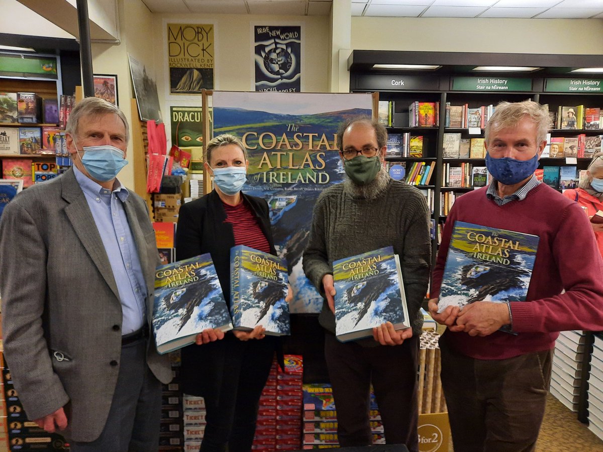 The editors of #TheCoastalAtlasofIreland signing copies of this wonderful book in store at the moment.  <a href="/CorkUP/">CorkUniversityPress</a> <a href="/echolivecork/">EchoLive.ie</a> <a href="/UCC/">UCC Ireland</a> <a href="/Gill_Books/">Gill Books</a> #cork #Waterstones