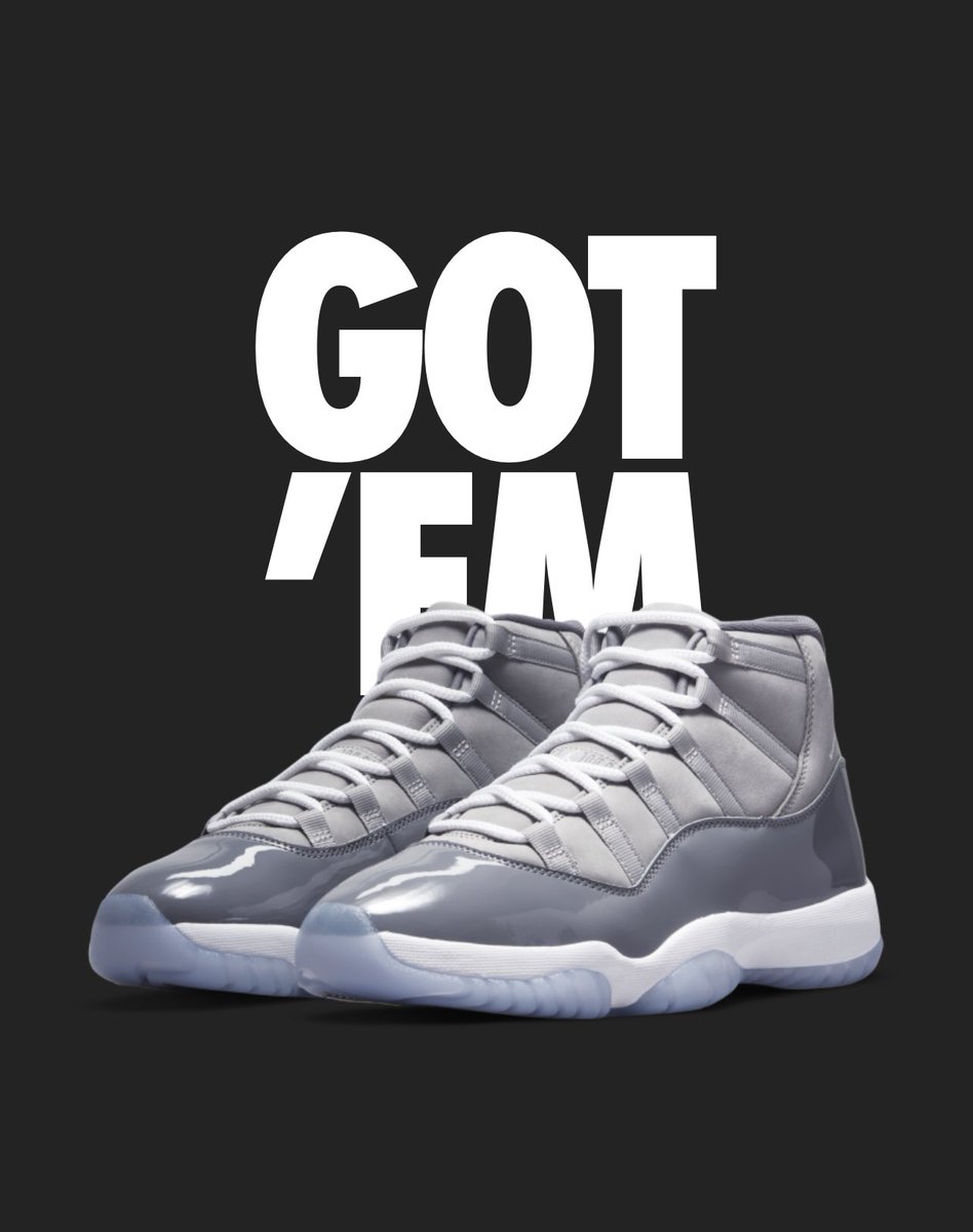 LMAO! Totally hit these in a size 17 on the #SNKRS app. 🤣 Been getting some pretty decent W’s these days. 💸 Hope I can keep the streak going!

#airjordan11retro #airjordan11 #CoolGrey11s #coolgrey