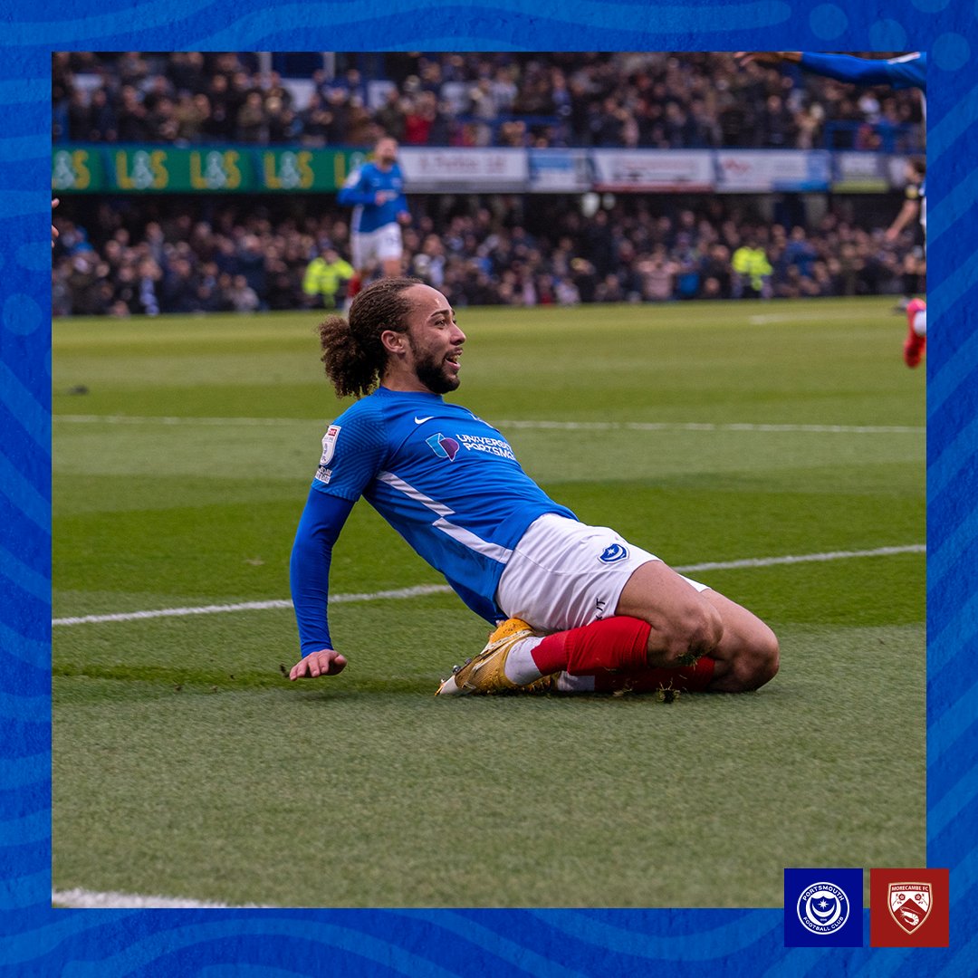 Pompey's tweet photo. 🗣 @MarcusHarness loves a knee slide, pass it on

#Pompey https://t.co/OdNvhShkHg
