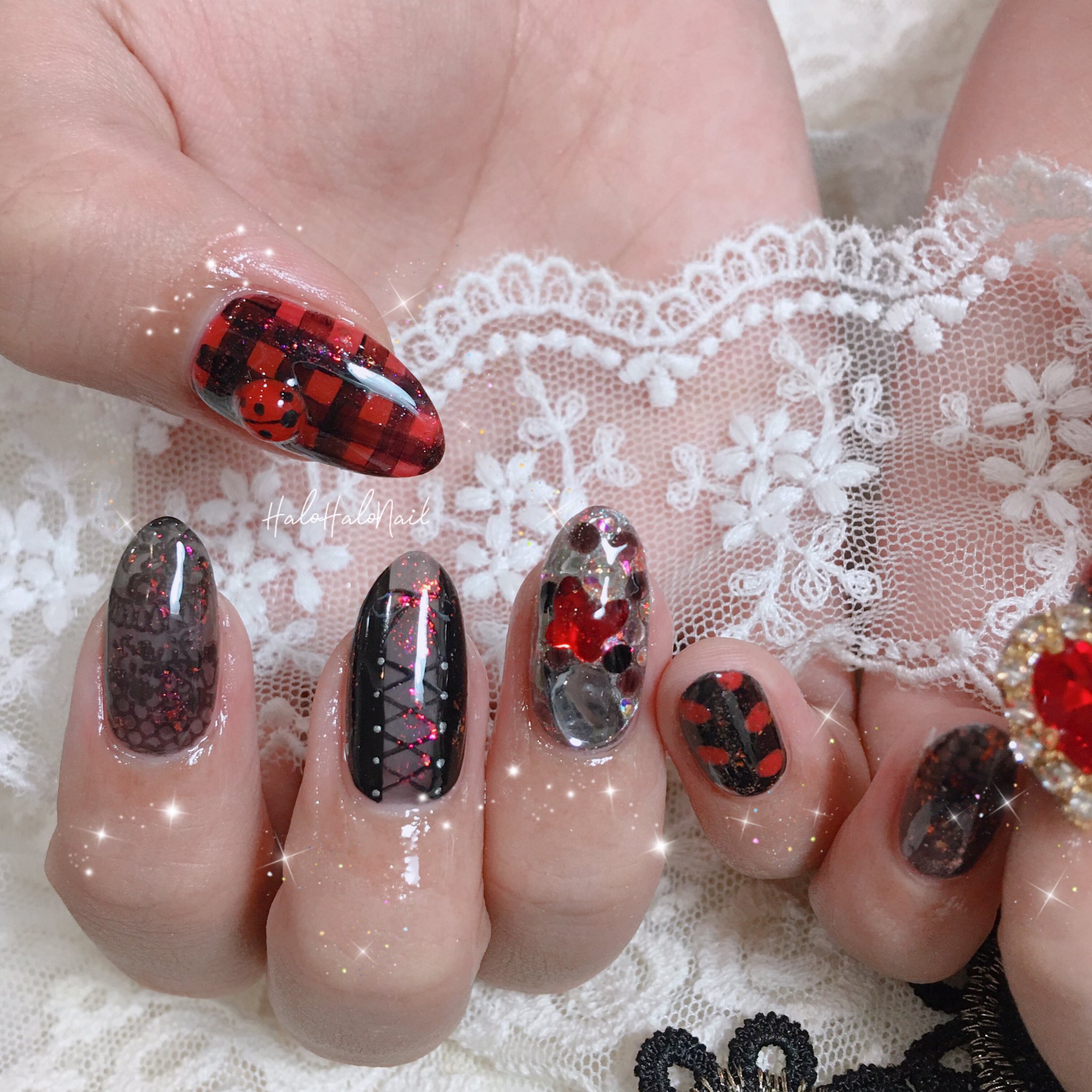 大阪なんば 痛ネイル ハロハロネイル ながむら Salonhalohalo Twitter