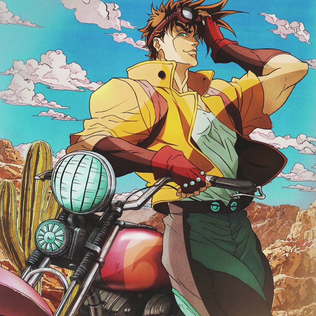 jjbamood's tweet photo. Anime: Battle Tendency https://t.co/efenb2Wj6b