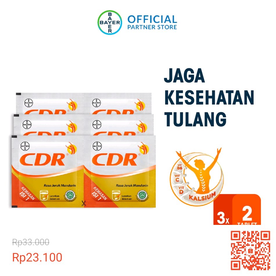 AdzillaShop's tweet image. Temukan CDR Suplemen Kalsium Rasa Jeruk 3 x 2 Sachet ED (Clearance) dengan potongan 30%! Hanya Rp23.100. Dapatkan segera di Shopee! shp.ee/xae6r35 #ShopeeID