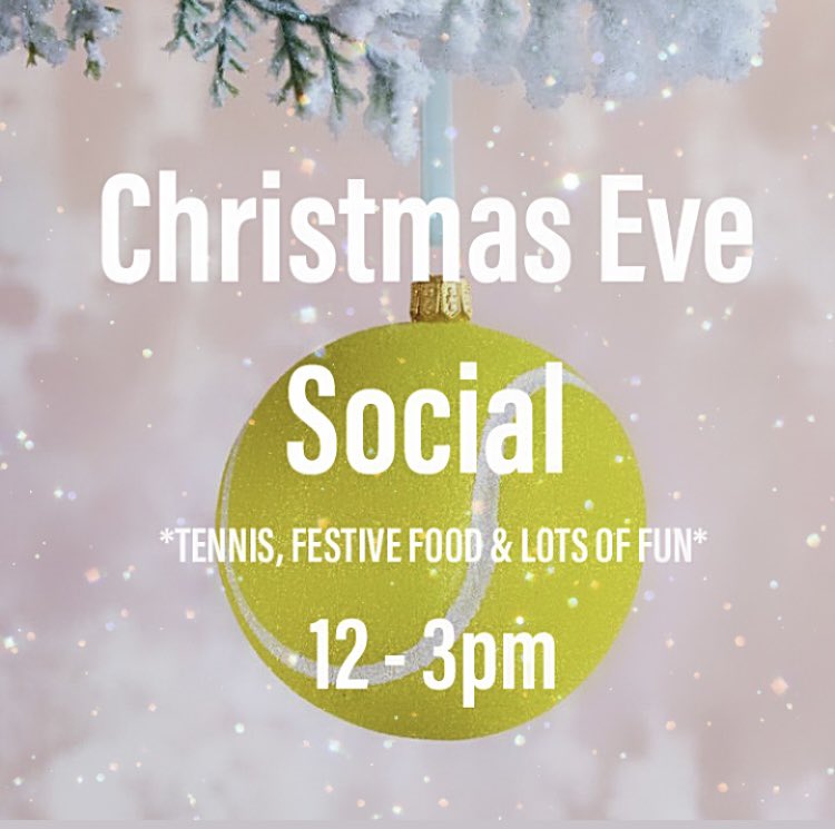 Seasons Greetings🎄Our festive tennis social is on 24th 12-3pm! Fun & games - festive food* - fresh air - bar open - everybody welcome. This is an outdoor event, so wrap up warm, your best festive jumper, scarf and elf hat🌟🎾🥂🎅#iheartbrentwood *all donations to Archer Project