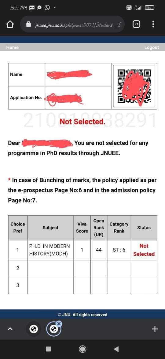 BhimArmyChief's tweet photo. JNU के द्रोणाचार्यों द्वारा Ph.D प्रवेश परीक्षा में OBC-SC-ST छात्रों को viva में कम अंक देकर एडमिशन से वंचित रखना निंदनीय है। JNU प्रशासन वीडियो रिकार्डिंग के साथ फिर से viva कराये। ताकि ऐसे जातिवादी प्रोफेसरों पर कानूनी कार्यवाही सुनिश्चित हो। https://t.co/VxMhgblNfi