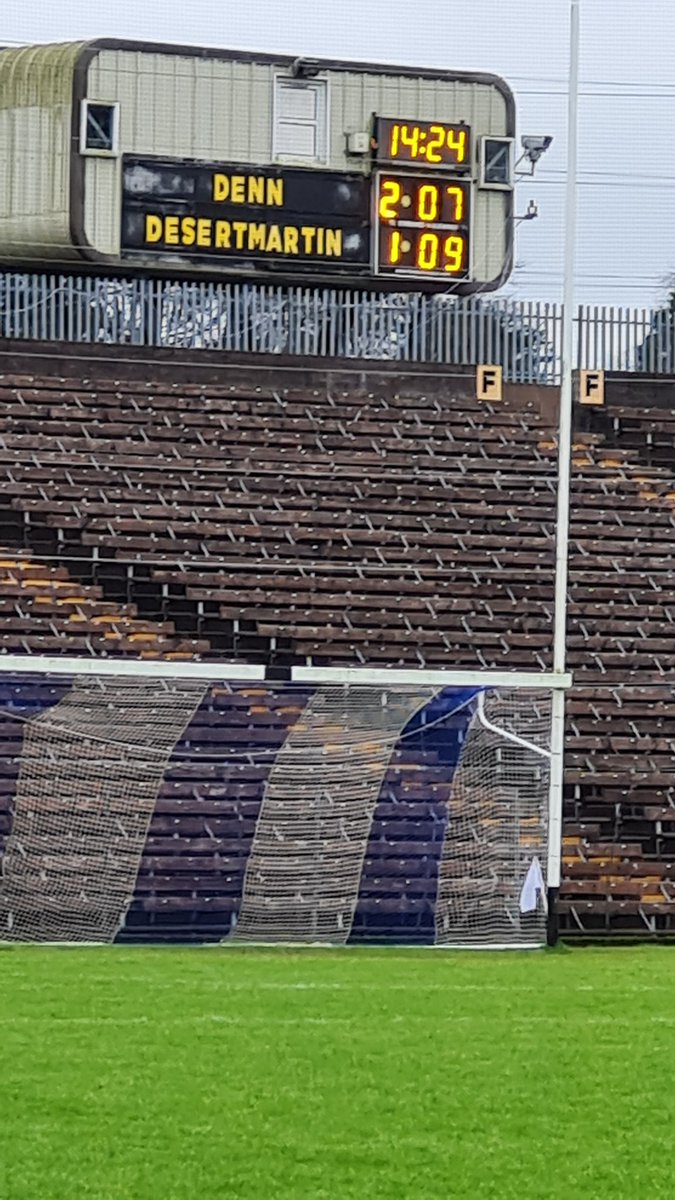 FULL-TIME! A nervy finish in Clones, it's Denn Gfc who emerge winners by a single point over Desertmartin GAC and go into the AIB GAA Ulster Club JFC Final! 🏐

#ClubMeansMore #UlsterClub2021