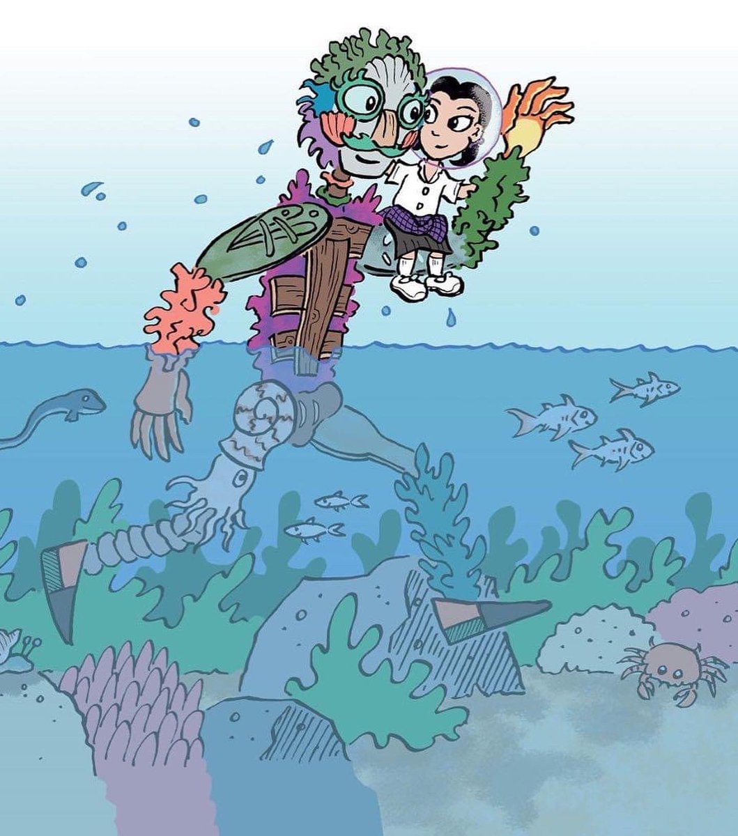 AdamTowndrow's tweet photo. I’ve produced a children’s book. 😊📖 Violet and the Sea Giant. This was announced yesterday. Written @SallyPommeStory , Illustrations by  @RichyKChandler and Published by @AutinDT  Launching it in 2022. 
#ChildrensBooks #pre-order #book #foreversea https://t.co/MQv0QYLFbO