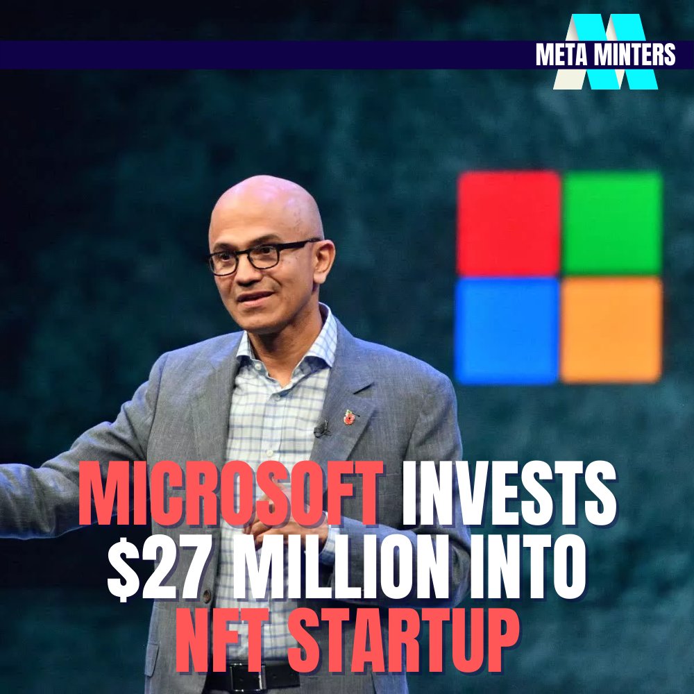 Microsoft Invest $27 Million in the series B funding round for Palm NFT Studio 
-⁠
Join our Discord Community! Link In Bio ⁠
-⁠
#nfts #nft #nftart #nftartist #nftcollector #metaminters