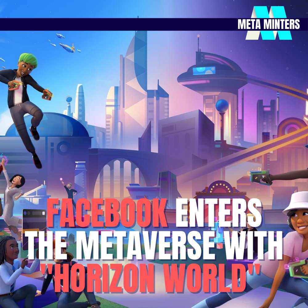 Facebook enters the meta verse with Horizon World in the USA and Canada for anyone over 18! 
-⁠
Join our Discord Community! Link In Bio ⁠
-⁠
#nfts #nft #nftart #nftartist #nftcollector #metaminters