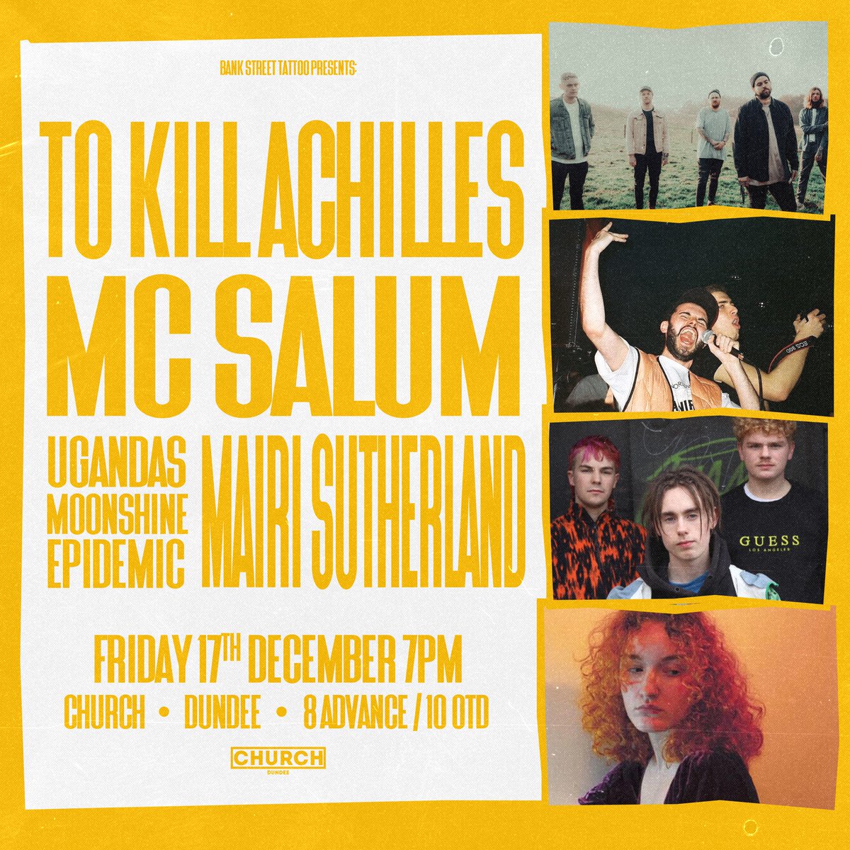 Friday, 17th of December. Our first hometown show in 3 years. If you're from Dundee and want to see us play, this is your last chance for a long time. Tickets available at the link below.
eventbrite.co.uk/e/to-kill-achi…