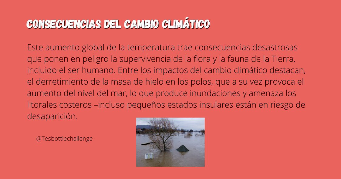 challenge_tes's tweet photo. ♻️¿Sabías que el cambio climático es el mejor combustible para los huracanes? Conoce más sobre el cambio climático para cambiar el miedo por información.

#Tes #tesbottlechallenge #MedioAmbiente #naturaleza #beneficiosambientales #Clima #ecuador https://t.co/JJtGIejBAt