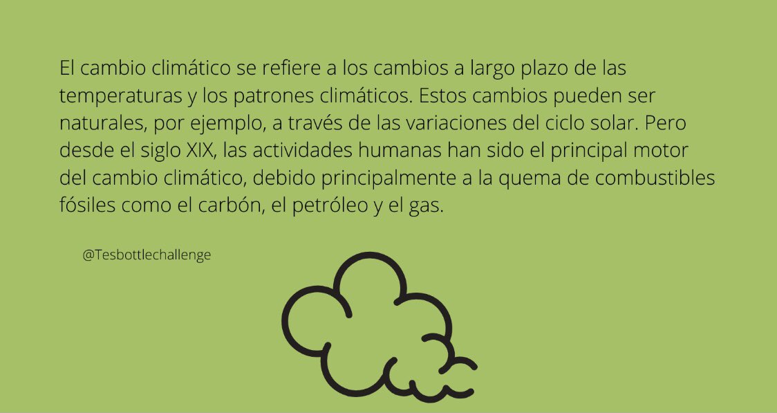 challenge_tes's tweet photo. ♻️¿Sabías que el cambio climático es el mejor combustible para los huracanes? Conoce más sobre el cambio climático para cambiar el miedo por información.

#Tes #tesbottlechallenge #MedioAmbiente #naturaleza #beneficiosambientales #Clima #ecuador https://t.co/JJtGIejBAt