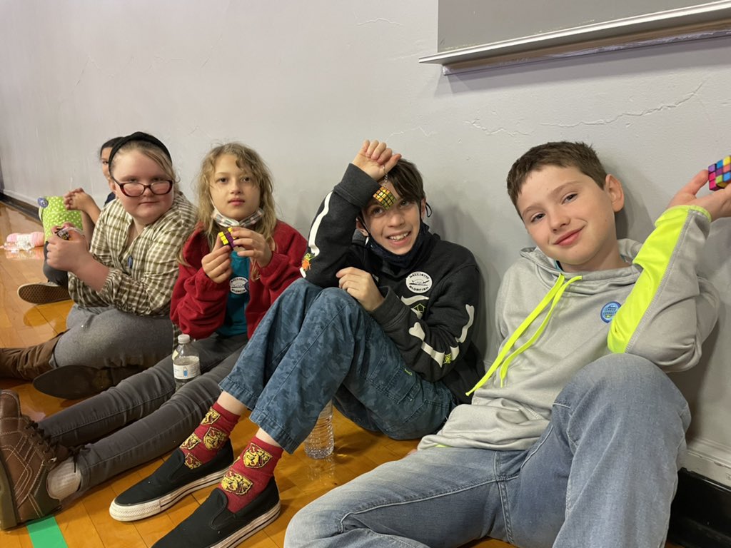 Whether on a table or chillin’ with their teams, these students know how to have fun.