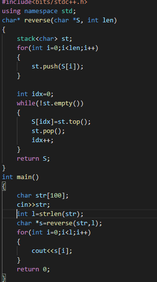 #day43 of #100daysofcode
Reverse a string using stack-Stack follows LIFO, so push each character into stack then pop out into any string.
github.com/Rakhi-Pundhir/…

#womenwhocode #freecodecamp #placementpreparation #FAANG