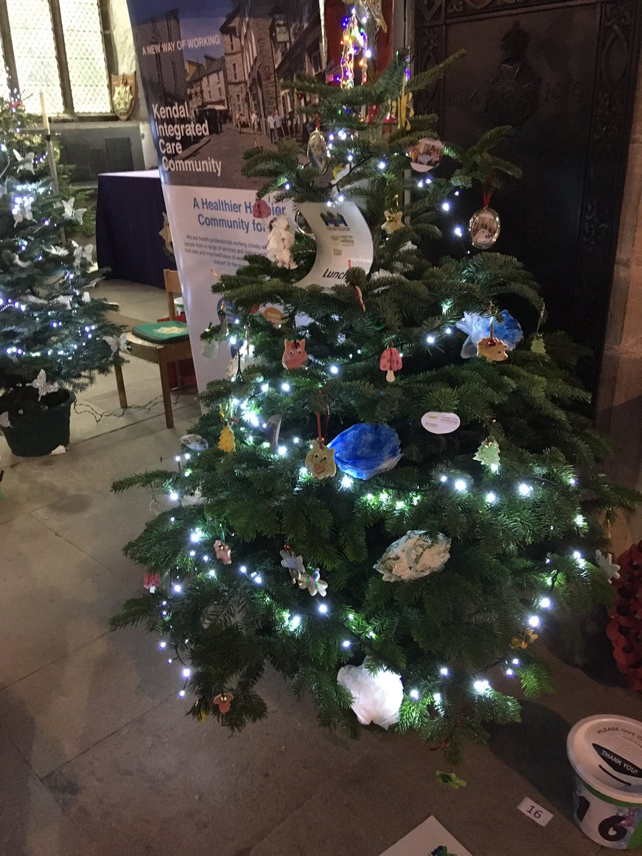 SimonRigg's tweet photo. @KendalICC’s Christmas tree @KendalTreeFest in the Parish Church. Made me feel lovely and festive #christmas #FestiveSeason #ChristmasTree https://t.co/UIWNpNPq8I