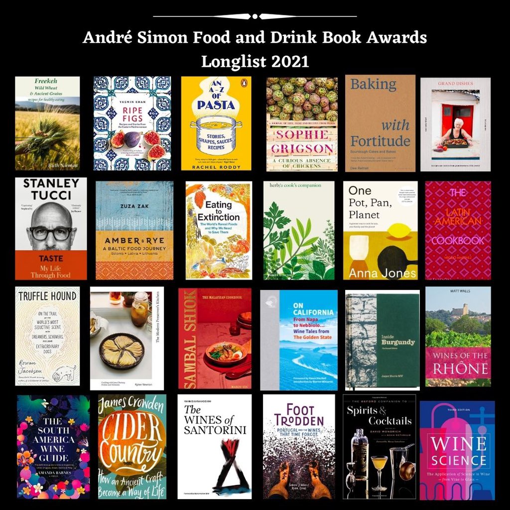 AndreSimonAward's tweet image. We are delighted to announce the 2021 André Simon longlist selected from 160 entries and welcome our independent assessors Yemisi Aribisala and Rose Murray Brown MW. @yemisiAA @rosemurraybrown #andresimonawards2021