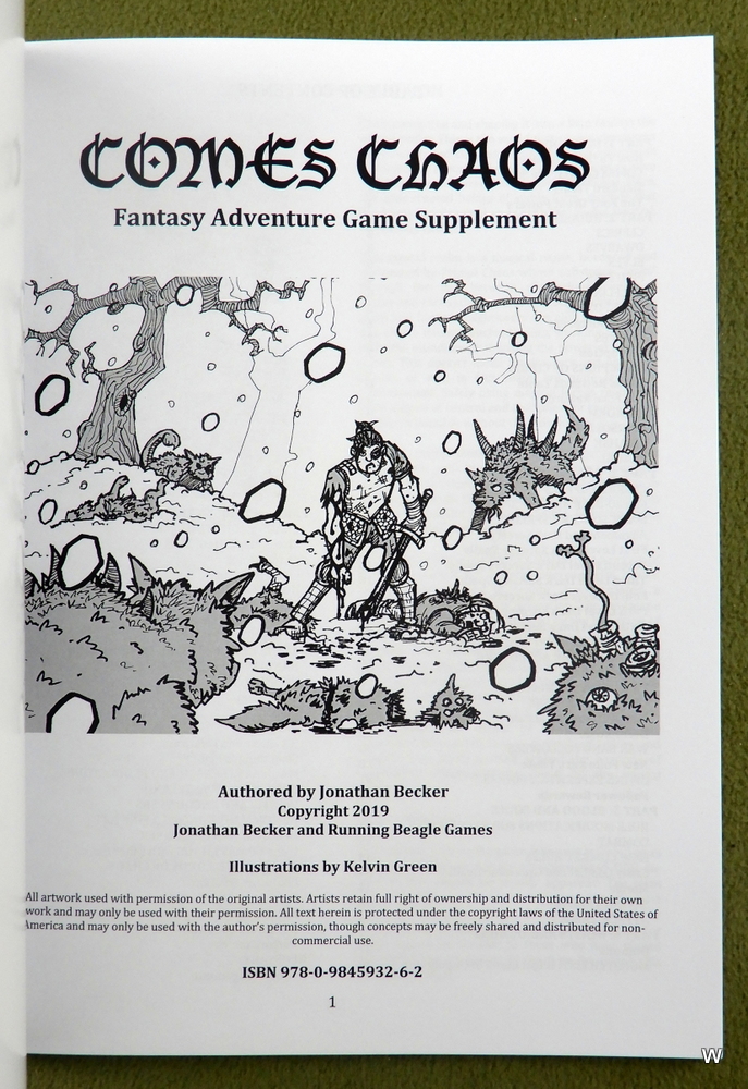 Wayne's Books on Twitter: "Is your classic D&D campaign too Lawful? From  the creator of the B/X Companion "Comes Chaos". A demon-touched region  where Chaos seeps into everything... even the PCs have