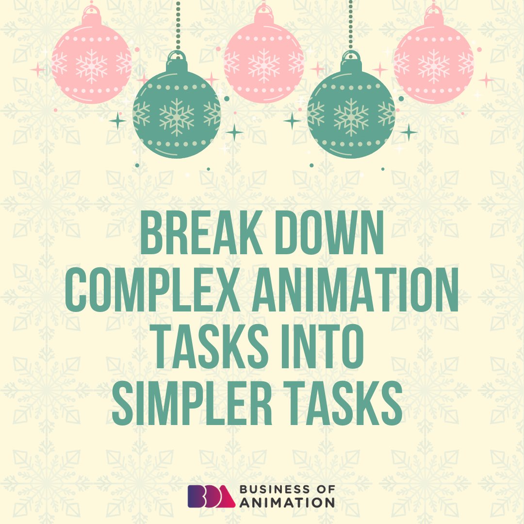 animationbiz's tweet image. 2. Break down complex animation tasks into
simpler tasks.
3. Focus on your animation work before doing other activities.
4. Organize your animation projects for better optimization.
5. Contact all your animation clients and keep them updated.

#AnimationSpeedTime