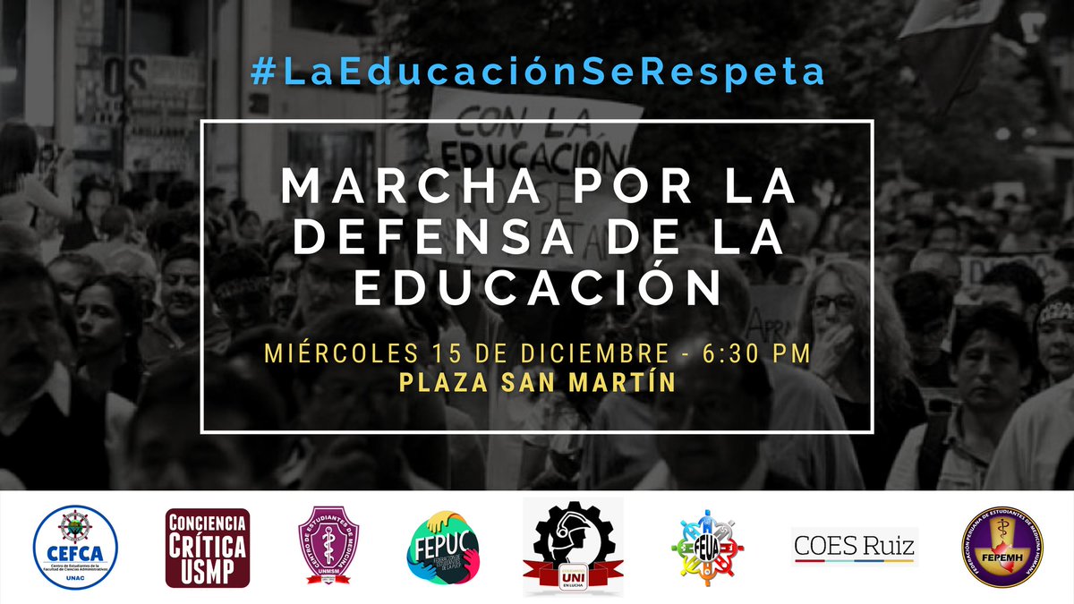 Este miércoles tenemos una cita. Vamos a explicarle al Congreso que #LaEducaciónSeRespeta