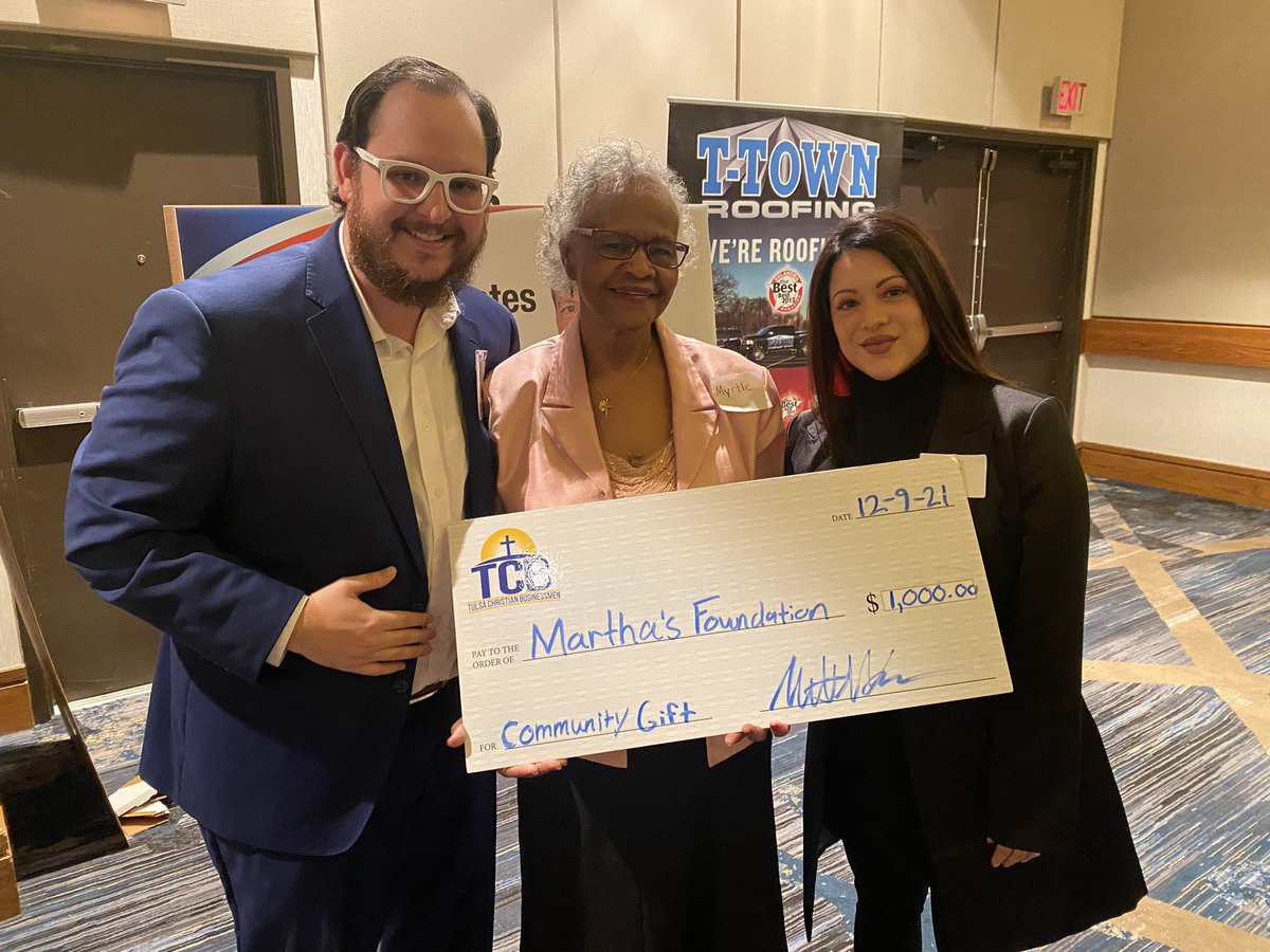 This month Luke Sherman, Chairman of the National Tactical Officers Association (NTOA) brought the heat at our monthly luncheon! We also had the honor to award Martha's Foundation with a $1,000 check to help struggling teen mothers in the Tulsa area. #lead #tulsa #TPD #community