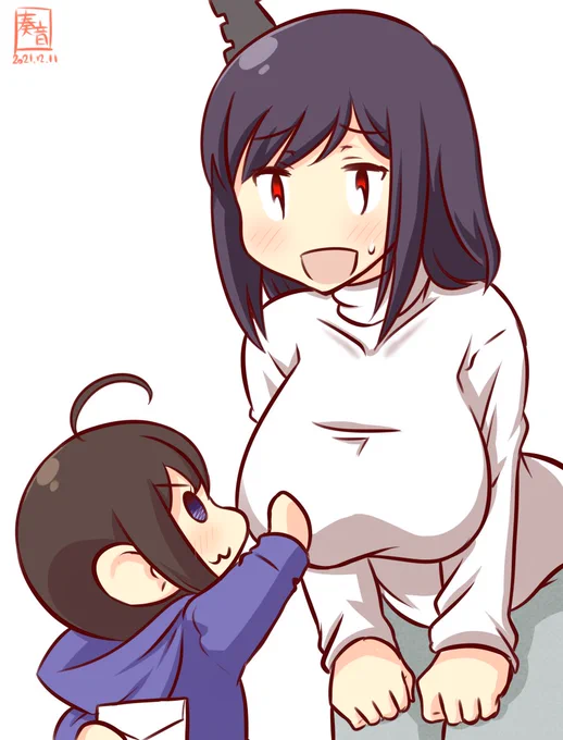 「しぐれ、サンタさんになにをお願いしたの?」
「ひみつ!」
「私にはこっそり教えてくれない?」
「だーめー!」
「そ、そっかぁ…」

#西村艦隊版深夜の真剣お絵描き60分一本勝負
#時雨 #山城 