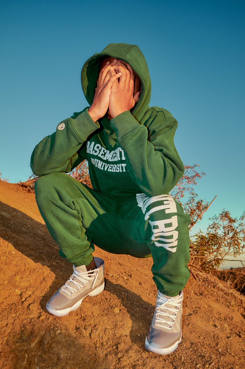 The seasonal hoodie shape was made through the craftsmanship of a hand-knitted process. The piece is very clean and minimal, with no drawstring or tunnel detail at the hood opening.

The puff print on the chest adds body, volume, and a clean luxury finish.
thebbshop.org