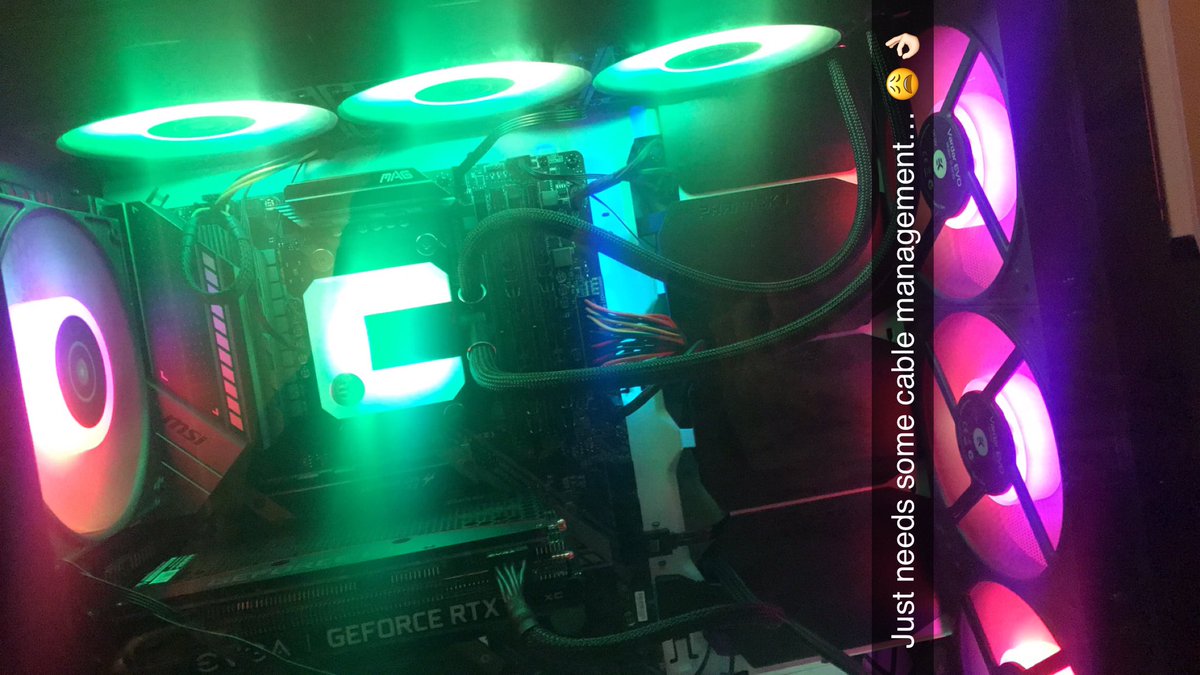 TheRealDokukage's tweet photo. New build. #MSI #AMD #5950X #AmazonBlackFriday #rgb #Phanteks #smallstreamers #gaming #varietystreamer #technology #stunning https://t.co/UuwQ0JmDer