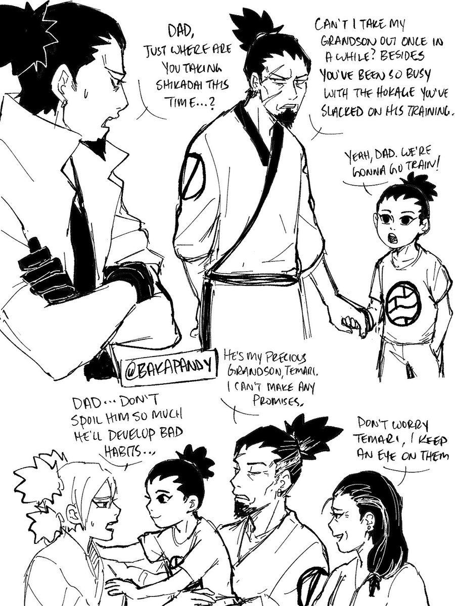 More Shikaku lives and is a grandpa AU 