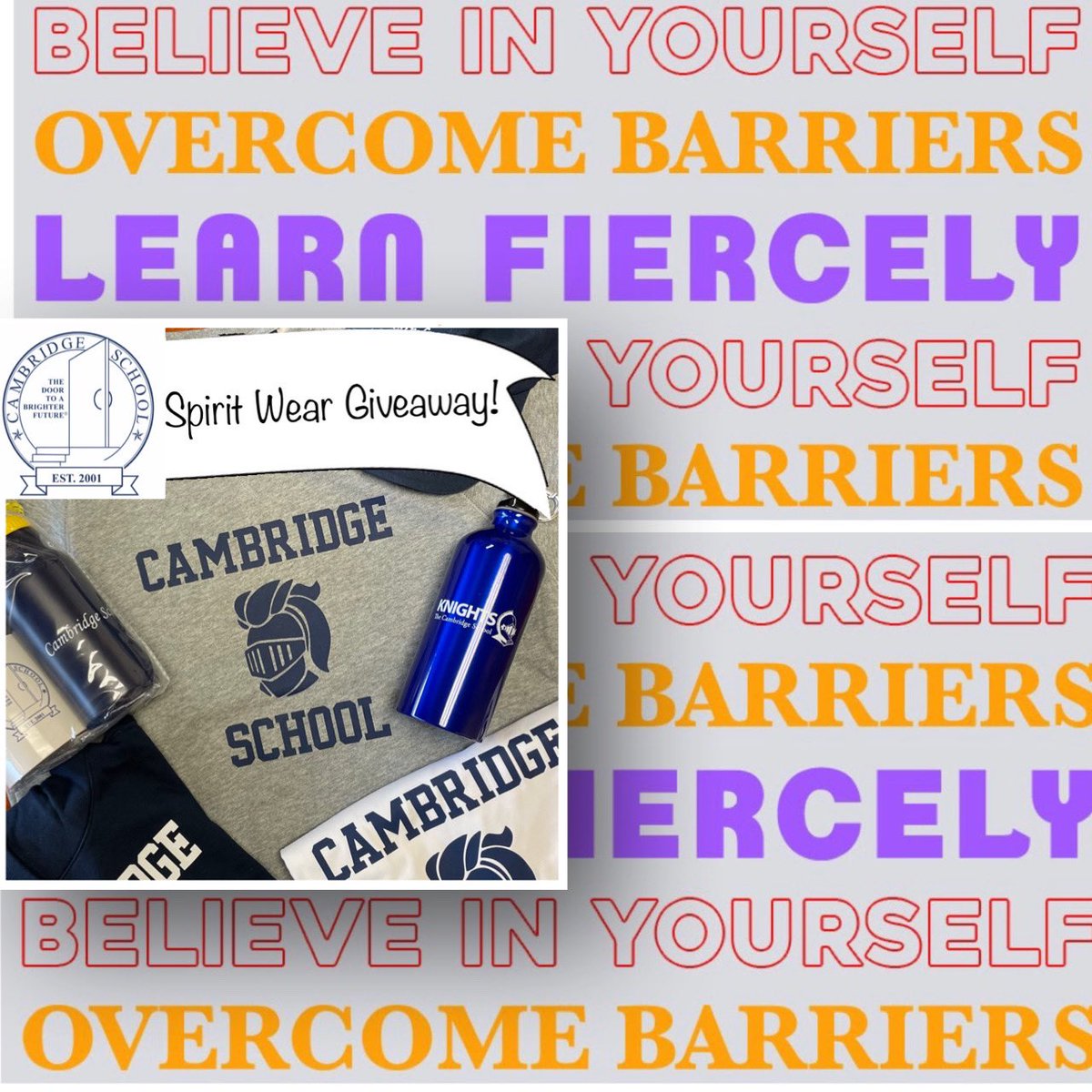 CSKnights's tweet photo. Our NEW website is only 3️⃣ days away!
⭐️ GIVEAWAY! ⭐️
📣 Cambridge Spirit Wear! 🎉
To gain another entry TODAY,
1️⃣ Like this post ❤️
2️⃣ VOTE for your favorite class: 🔤Language, ✏️Writing or 📖Reading
#wilsonreadingsystem #storygrammarmarker #framingyourthoughts https://t.co/R2tqxDORaE