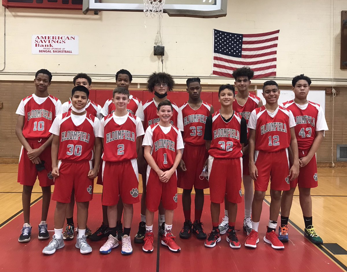 BMS 8th Grade Travel Basketball team. First game was a win against Nutley. ❤️🏀