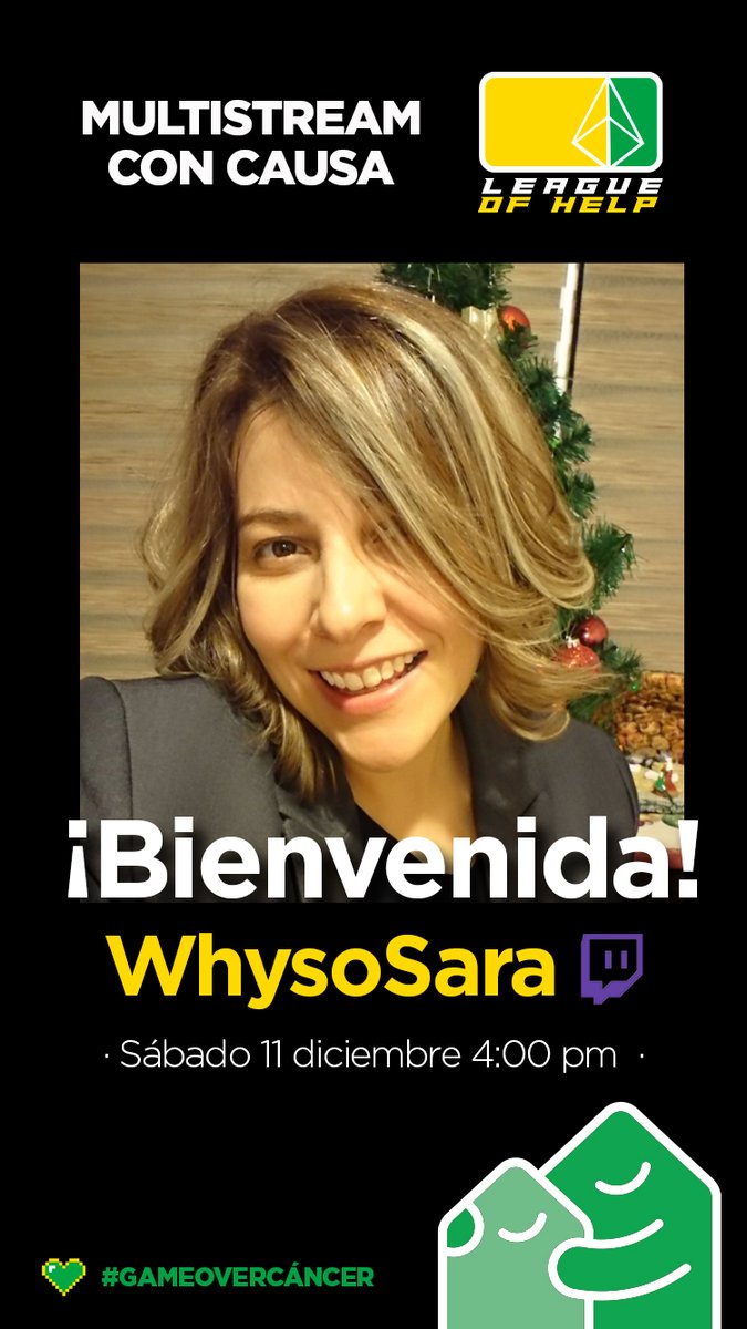 Why_so_Sara's tweet image. En unos minutos los veo en twitch.tv/whysosara para que apoyemos a los niños con cáncer #GameOverCancer

@casadelaamistad