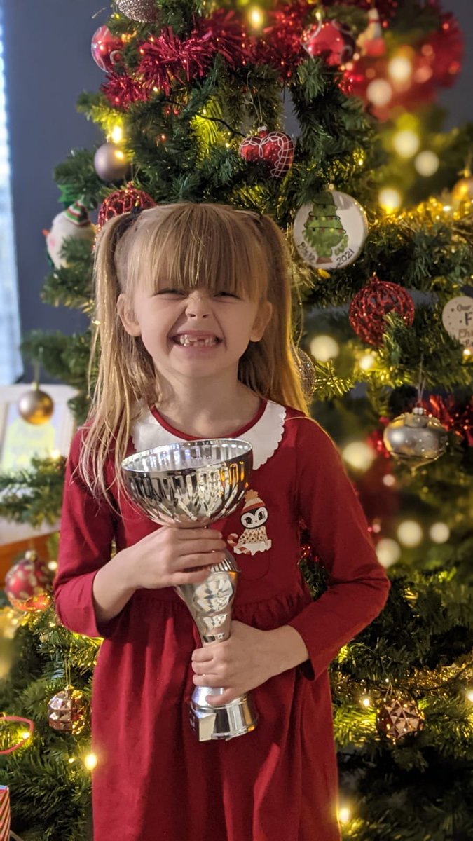 BensonKaprice's tweet photo. @GilberdykeRocks 
Isabelle is so excited for you all at School to know that today at her end of year Christmas Celebration at her Dance School, she was awarded a trophy for Burning Potential! She’s an absolute little Superstar 🌟 https://t.co/rLJeICRuSo
