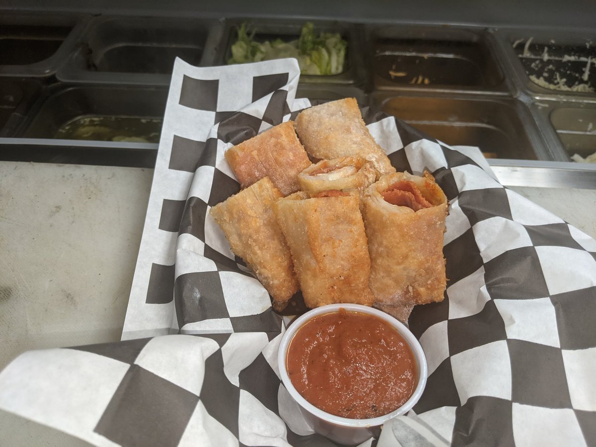 Welcome to buffalo. Try our house made pizza logs