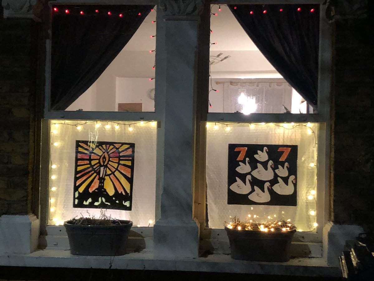 BBCTomEdwards's tweet photo. Old Hanwell, West London - incredible window Advent Calendar! https://t.co/ACLKhC8dQz