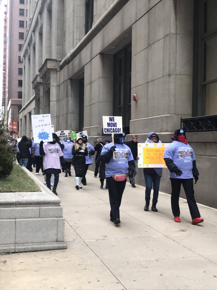 .<a href="/cta/">cta</a> bus drivers are protesting in the Loop. Demanding better safety protection after one of their own was attacked last weekend. <a href="/nbcchicago/">NBC Chicago</a>