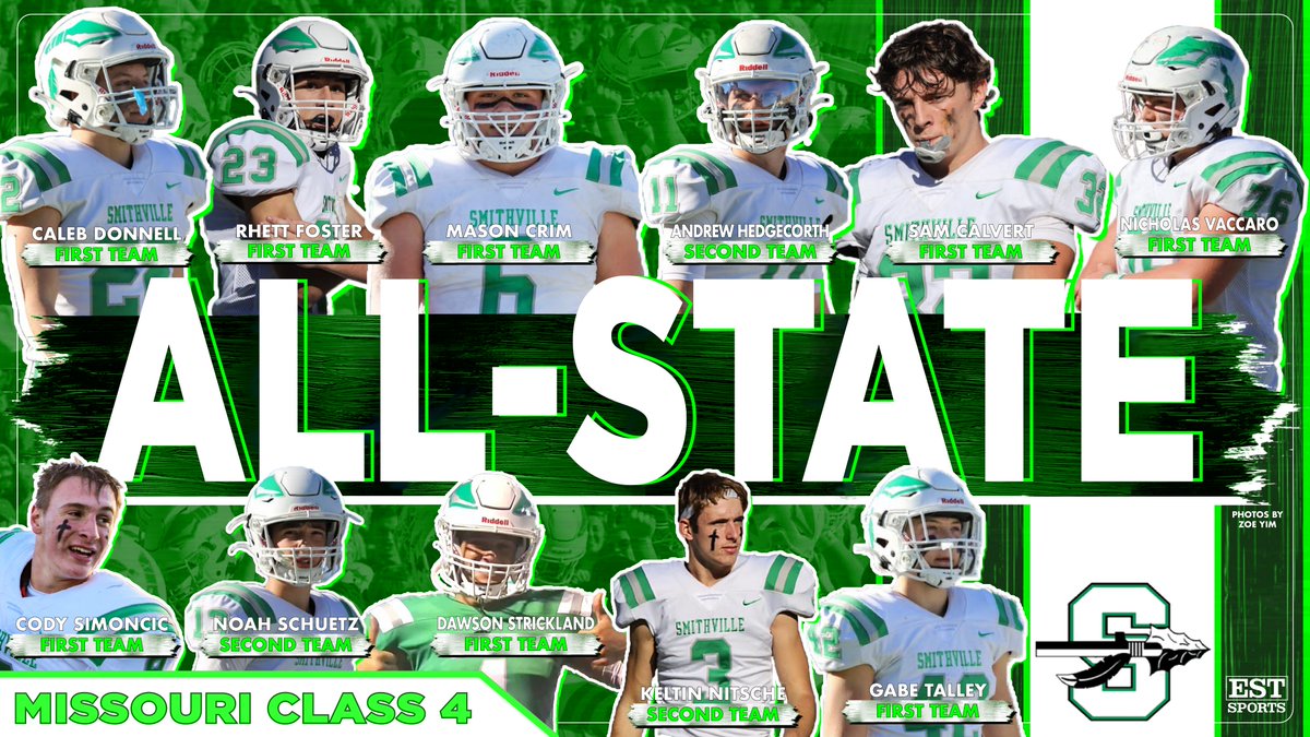 The Warriors filled up the Missouri Class 4 All-State rosters. Deservedly so. Congrats <a href="/SVille_Football/">Smithville Football</a>.