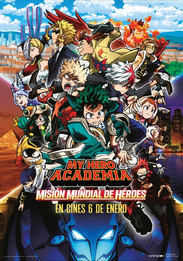BnHWiki's tweet image. Póster promocional de la película My Hero Academia World Heroes Mission, será transmitida en México por Cinépolis, y el resto aún por confirmar.
#MyHeroAcademia #BokuNoHeroAcademia