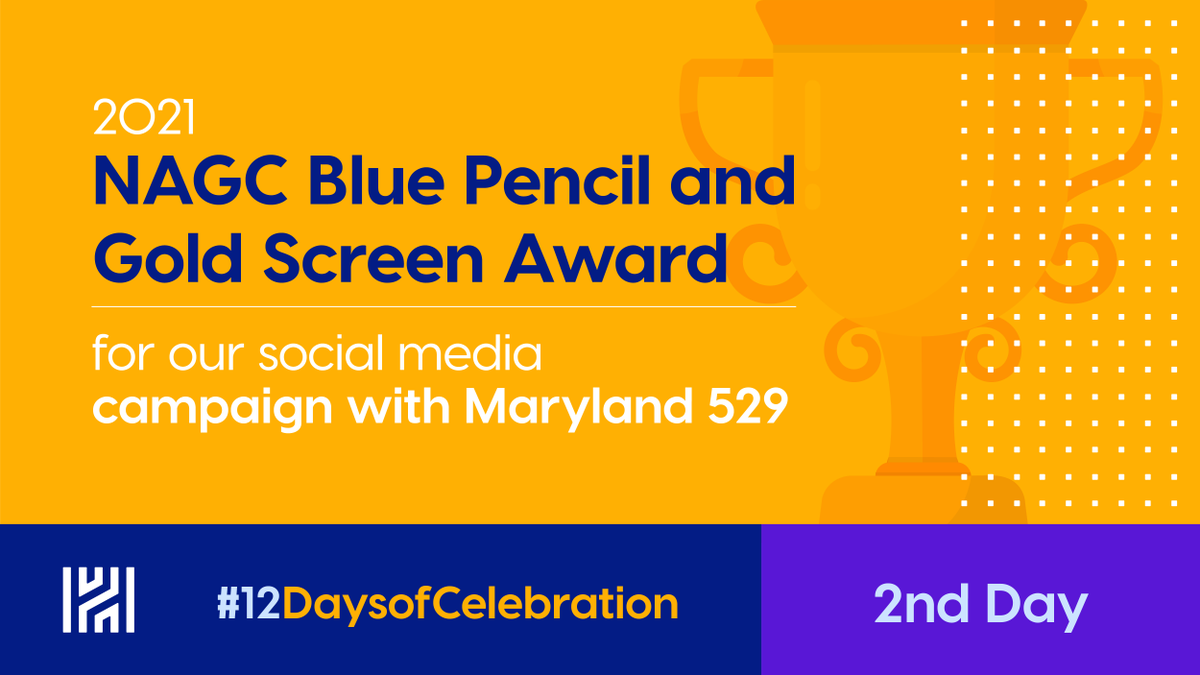 thehatchergroup's tweet photo. We’re so proud to announce we received a 2021 @NAGC Blue Pencil and Gold Screen Award for our social media campaign with @MD529Plans. Go team! #12DaysofCelebration https://t.co/ca6Z7WHBfz