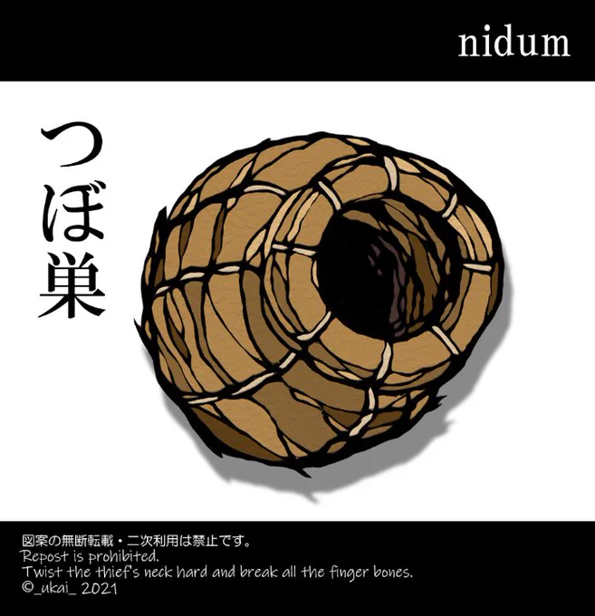 つぼ巣
人生で初めて"つぼ巣"をラテン語で調べました  生き物リクエストです  意味がわかりません
 #切り絵 