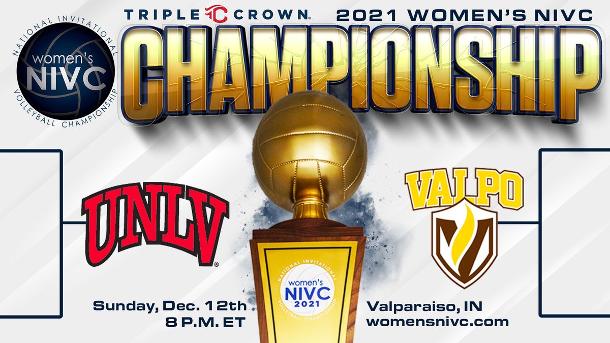 🏆🏐2021 <a href="/WomensNIVC/">Women's NIVC</a> Championship Match is set for Sunday! #NIVC 

<a href="/UNLVvball/">UNLV Volleyball</a> 🆚 <a href="/VU_VB/">Valpo Volleyball</a>
 
🕐 Sunday, Dec. 12 | 8 P.M. ET
📍 Valparaiso, IN
