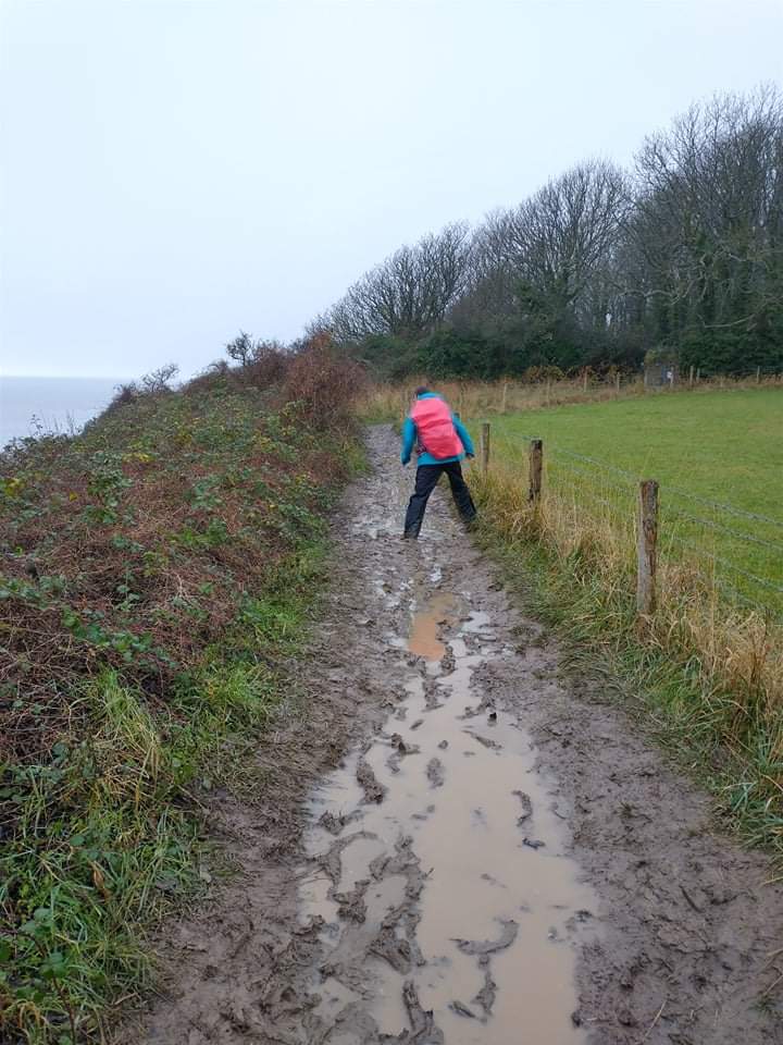 Penny_Wieser's tweet photo. Nice and muddy and damp for todays section of the #WalesCoastalPath but stunning views when the fog lifted. Found my
dream house nestled in a deserted cove... #NoMoreAvacadoToast #TimeToSaveUp https://t.co/JTdeIDq2Fm