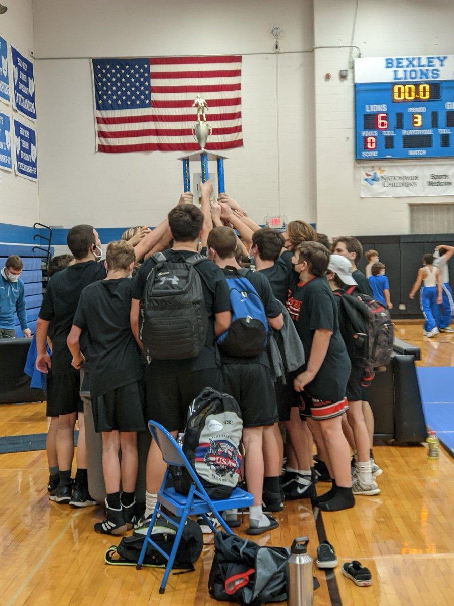 The Dempsey Wrestling Team placed First as a team at Bexley Duals today and extended their dual meet record to 12-0! Results below:

Round 1: 76-0
Round 2: 59-33
Round 3: 75-6
Round 4: 78-18
Round 5: 63-30